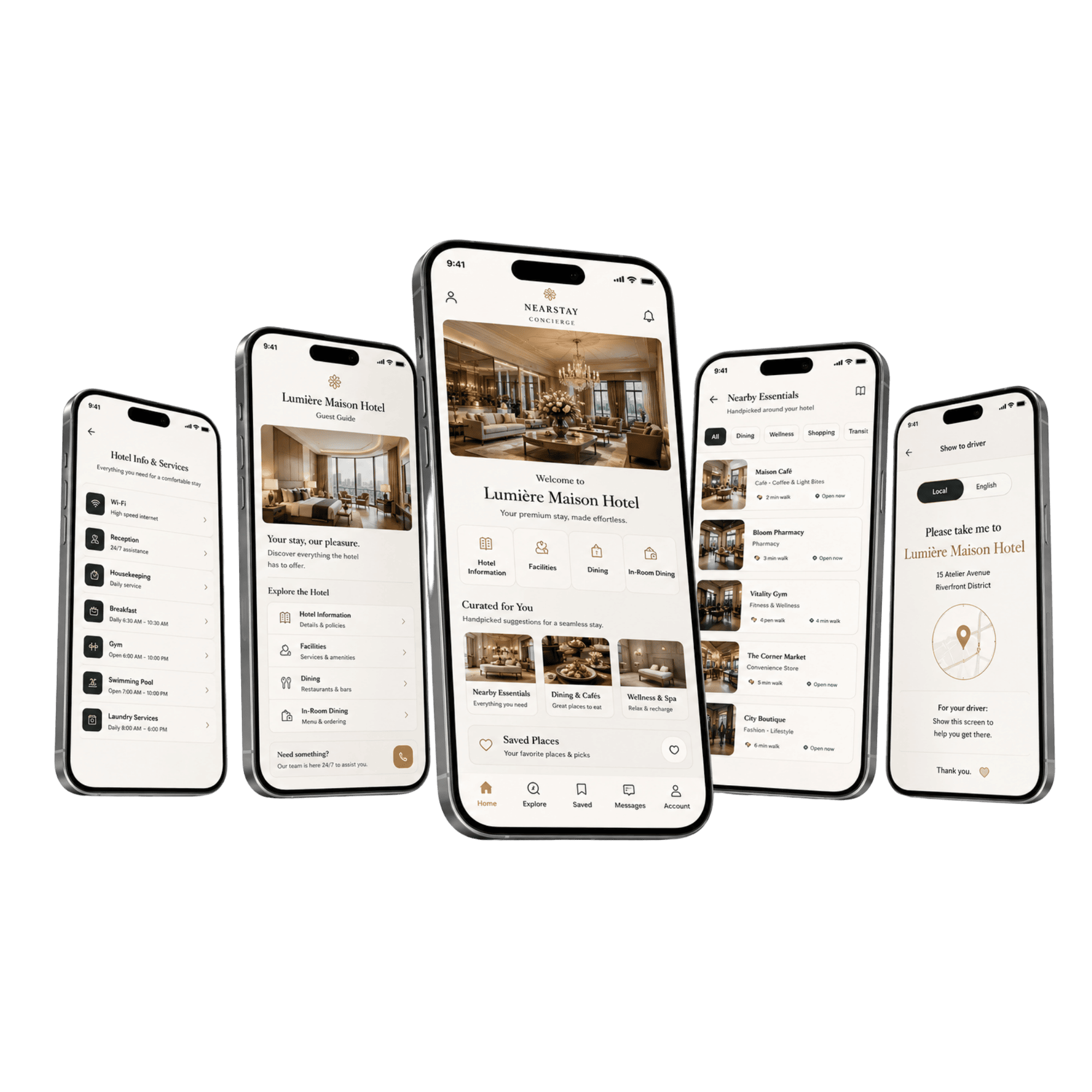 NearStay Concierge Experience guest guide — Lumière Maison example